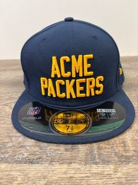 New Era 59FIFTY Green Bay Packers “ACME Packers” Fitted Hat Navy NFL On-Field